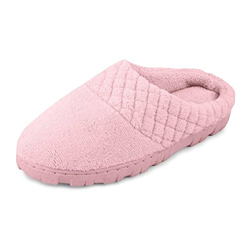 Muk Luks Womens Women's Micro Chenille Clog, Pink, Large Us #TOP1