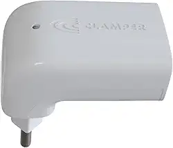 Protetor Contra Surtos Elétricos (DPS) CLAMPER 127/220V, 10 Amperes, 2 Pinos, para PC, PS5, Xbox, Smartphone, Monitor, Impressora, etc - iCLAMPER Pocket Fit 2P 10A Branco LCF, Bivolt