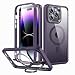 Produktbild ESR Schutzhülle für iPhone 14 Pro Max, Kompatibel mit MagSafe, Ganzkörper Stoßfeste Hülle, Militärischer Schutz, Magnetische Handyhülle für iPhone 14 Pro Max, Shock Armor Kickstand Case, Klar Lila