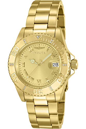 Preisvergleich Produktbild Invicta 12820 Pro Diver Unisex Uhr Edelstahl Quarz goldenen Zifferblat