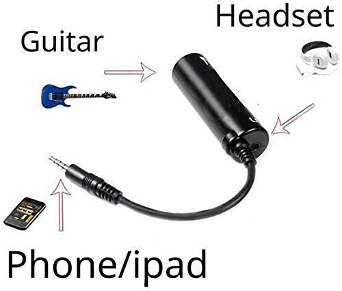 Homava Audio Interface AMP for iPod Touch, iPhone, Guitar Connector Multimedia Audio Interface, 7 X 2 X 2 cm, Black 3