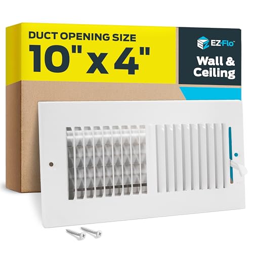 EZ-FLO 10 x 4 Inch (Duct Opening) Air Vent Cover...