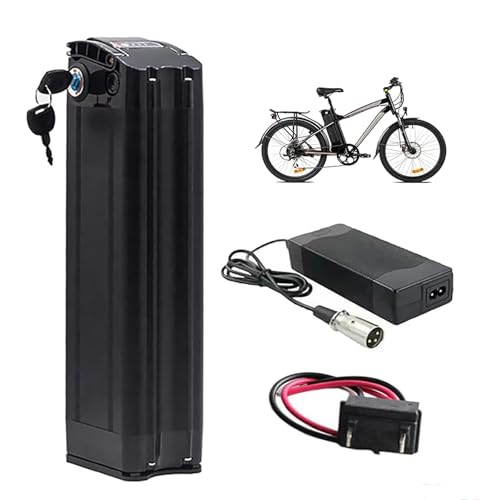 HJGHY 36v,15.6Ah, Batería Recargable de Litio para Bicicleta eléctrica de 36 V y 48 V, 13 Ah, 15 Ah, 18 Ah y 20 Ah, con Cargador y asa para Motores de Bicicleta eléctrica de 250 W a 1000 W.