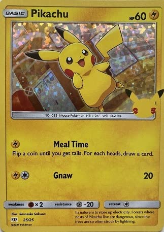 Pokemon Holo Pikachu Card 25/25 (McDonalds Collection 2021) + TitanCards®  Toploader : Amazon.com.be: Toys