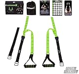 Fitness Kings Suspension X Bodyweight Resistance Suspension Straps Home Gym System - Workout Program Fitness Guide & Videos