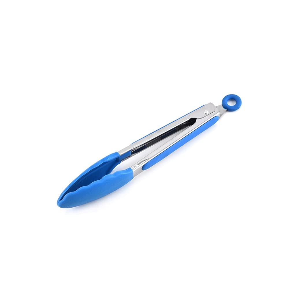 Pinza da Cucina Pinza per Alimenti in Silicone per Uso Alimentare Pinza da Cucina Utensile da Cucina Pinza per Clip Accessori per Morsetti (Blu)