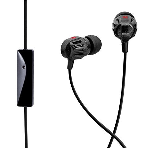 Spider PowerForce Micro Earphones w/Inline Microphone Black