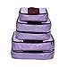 TravelWise Luggage Packing Organization Cubes 5 Pack, Lavender, 2 Small, 2 Medium, 1 Large (TWPC-27)