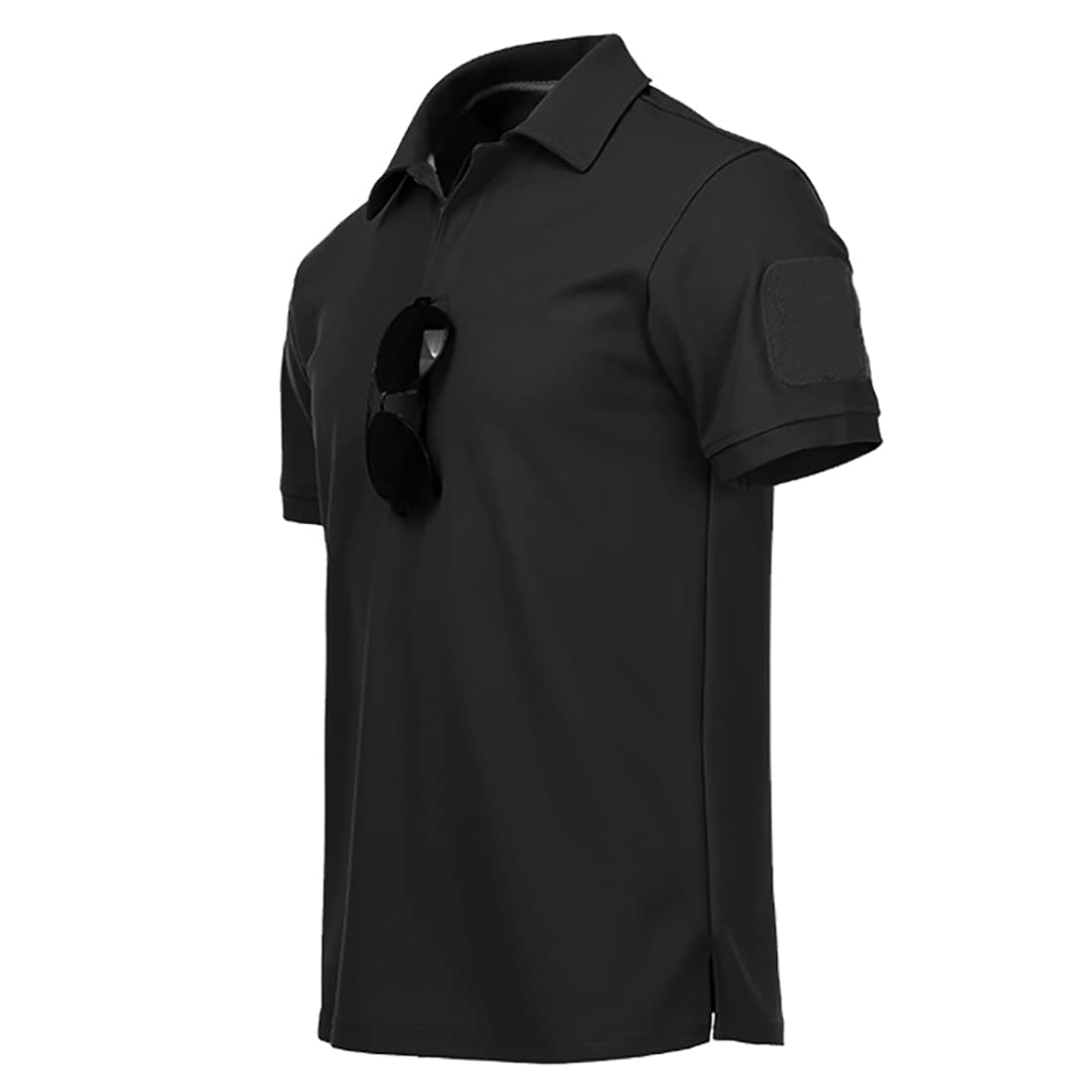 Kolongvangie Men's Polo Shirts Quick Dry Workout T-Shirt Short Sleeve Tactical Golf Athletic Shirt for Men
