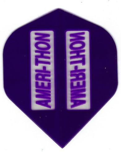25 Sets #3015 AmeriThon Purple/Clear Dart Flights