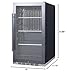 Summit Appliance SPR488BOSH34 Shallow Depth Indoor/Outdoor Beverage Cooler, 3.13 cu.ft. Capacity, 17.75
