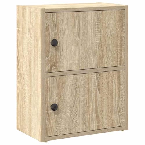 vidaXL Bibliothèque chêne Sonoma 40x24x52 cm Bois d'ingénierie, étagère à Livres, Support de Rangement, Support à Livres, Armoire de Rangement