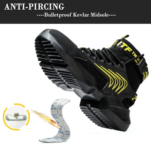 Image of Nutropa Steel Toe Shoes for Men Women Work Safety Footwear Lightweight Breathable Comfortable Industrial Construction Sneakers