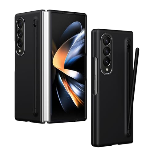 Étui Samsung Galaxy Z Fold 4 noir avec porte-stylet et protection d'écran intégrée