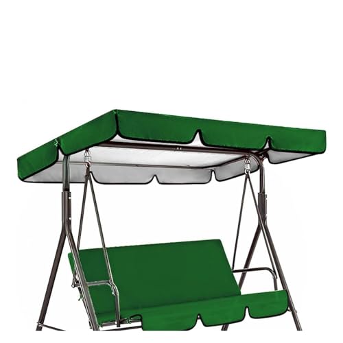 Funda de tela Oxford con revestimiento plateado 600D para patio, jardín, fiesta, columpio Hollywood, impermeable, resistente a los rayos UV, 164 x 114 x 15 cm