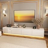 Photo Gallery premture lowboard, mobile tv a 4 cassetti, 3 colori, moderno, bianco, 180 x 30 x 40 cm, mdf Photo Gallery premture lowboard, mobile tv a 4 cassetti, 3 colori, moderno, bianco, 180 x 30 x 40 cm, mdf