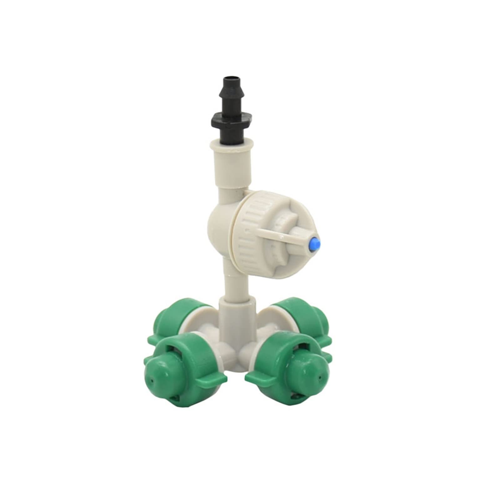 Serra Micro irrigazione a Goccia Ugello di atomizzazione sospeso, ugello atomizzante antidocchiato Croce con connettore spinato, ugello di atomizzazione for irrigazione Serra 50 Set (Color : Green)