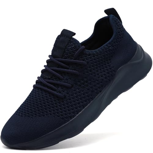 Image of Men's Running Walking Shoes Sneakers Tennis Fitness Athletic Shoes Non Slip On Sports Casual Workout Shoe Lightweight Comfortable Gym Fashion Breathable Mesh Trainer