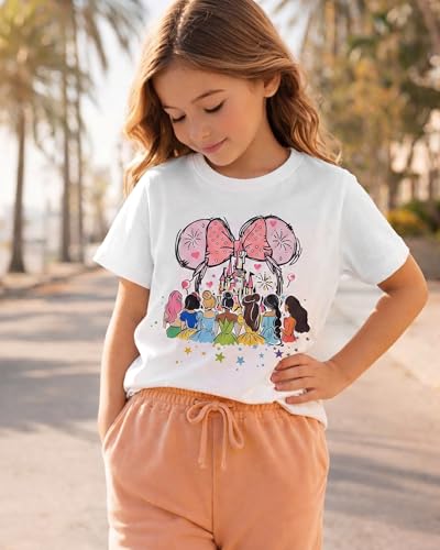 Image of Magic Kingdom Shirt for Girls - Princess Magical Shirts Cute Graphic Kids Toddler Holiday Vacation Tee Top