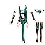 1791's lady Jade Kitana Cosplay MK 11 Sonya Blade Costume Outfits (green 1, S)