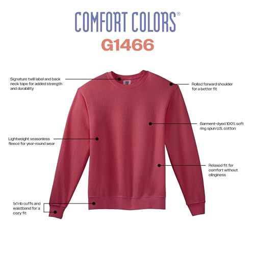Comfort Colors Adult Lightweight Cotton Crewneck Sweatshirt, Style G14662