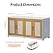 Double Cat Litter Box Enclosure for 2 Cats, 47.2
