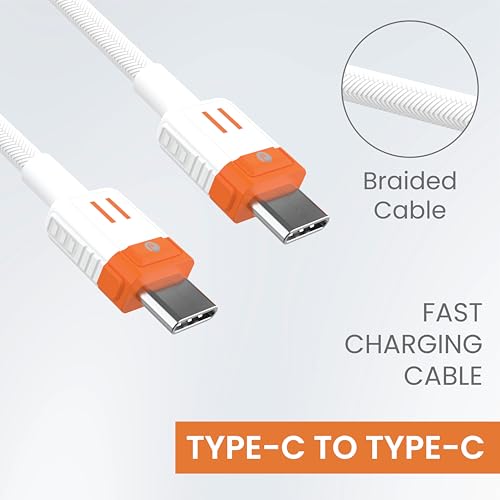 Image of JUST CORSECA SSPEED | PD20W Car Charger for Lightning-Fast Charging. | USB & Type-C Ports with 1M Type -C to Type-C Cable | Portable Design (Black)