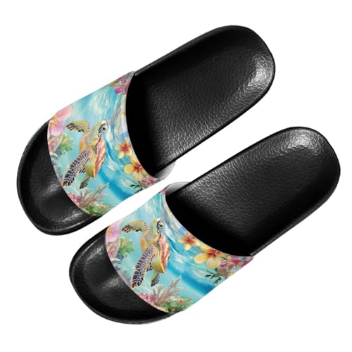 Image of Footwear for Mens Open Toe Athletic Sandals Anti-Slip Sole Slide Sandals Pillow House Flat Shoes Comfortable Slip On Slippers for Indoor & Outdoor