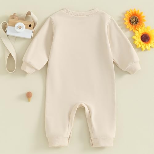 BOIBOKOKO Newborn Baby Girl Boy Clothes Sassy Little Soul Long Sleeve Romper Jumpsuit Cute Fall Winter Outfit2