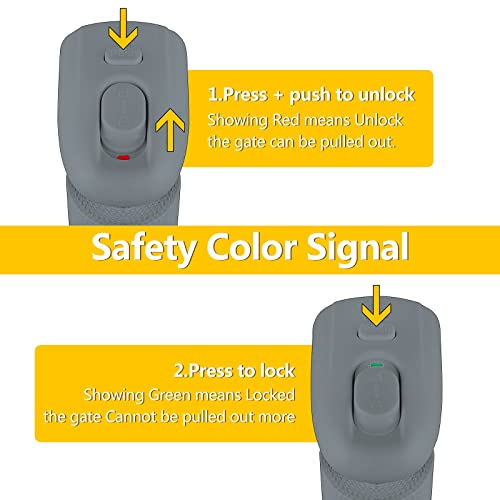 Retractable Baby Gates, 120 Inches Extra Wide Baby Gates Mesh Pet Dog Gate For Stairs Doorways Hallways House Indoor Outdoor #TOP6