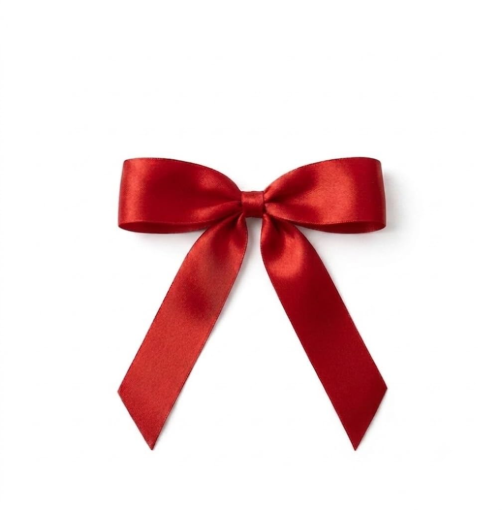 Satin RED Bow Decoration for Party, Birthday, Wedding, Christmas, Wall and Balloon Decor with glue dott (PACK OF 15)-image-14