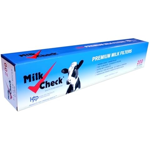 Milk Check Pipeline Sock Filters. (3 x 23 3/8) 1 Box of 200 Filters Cover