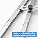 WORKLION Woodworking Compass Geometry Set - Large Locking Pencil Compass for Drawing Circles, Professional 8 Inch Woodworking Compass with 2 Pencils and a 12inch Ruler, Perfect for Precision Geometry.