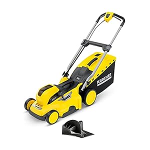 Kärcher 36 V Akku-Rasenmäher LMO 36-40, Schnittbreite: 40 cm, verstellbare Schnitthöhe: 20-70 mm, Mulchkeil, Fangkorb: 50 Liter, nutzbar mit dem Kärcher 36-V-Akku, Leistung: max. 275-550 m², ohne Akku
