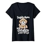 Photo Gallery donna xmas doodle dog gingerbread sugar spice biscotto di natale maglietta con collo a v Photo Gallery donna xmas doodle dog gingerbread sugar spice biscotto di natale maglietta con collo a v
