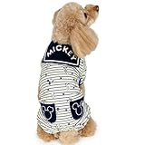 ペットパラダイス 犬 服 冬 ディズニー ミッキーマウス ストライプ柄 冷房対策 ペティヒート ロンパース 保温 暖かい 防寒 防寒対策 インナー 縞 ネイビー 小型犬 【参考 SS トイプードル パピヨン (～5kg) ペットパラダイス国内直営店74店舗展開2025/8/1時点】
