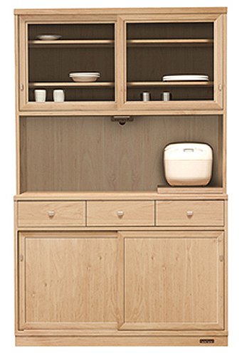 Amazon｜旭川家具 アーリータイムスアルファ エテルノ 引戸食器棚 