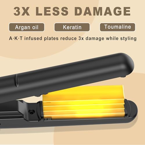 OKWRAP Mini Glätteisen, Reise Klein Glätteisen mit Keramik-Technologie | Kompakt 17cm für kurzes Haar, Bärte und Pony & Reise | Doppelspannung (100-240V)