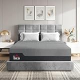 HOMCOM Queen Mattress, 14 Inch Gel Cooling Memory Foam Mattress for Cool Night Sleep, Graphene Bed in a Box for Pressure Relief, with Washable Cover, Made in USA, CertiPUR-US Certified, Medium Firm