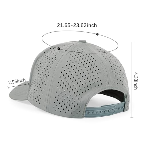 Image of Quick Dry Baseball Cap Curved Brim Mesh Snapback Hat for Men Women