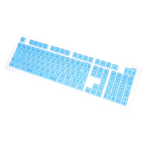 1 Set Keycap Meccanici Trasparenti Abs per Tastiera Accessorio Facile Trasportare Design Moda Funzionalità Non Sbiadente