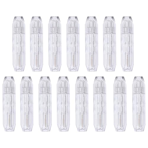 MALUGOGO Tubos vacíos y de brillo de labios, 15 unidades, 2,5 ml, ligeros, cómodos de llevar para viajes o viajes