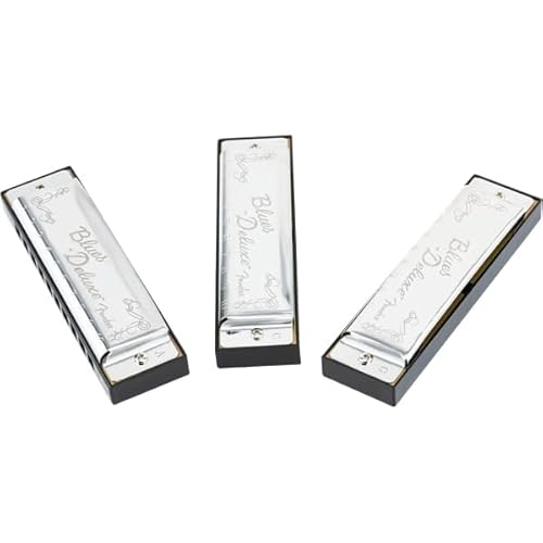 Fender© Blues Deluxe Harmonica, 3-Pack
