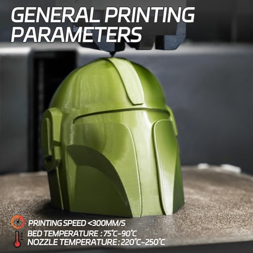 Image of TINMORRY Metallic PETG Filament 1.75mm, Rapid PETG 3D Printer Filament, PETG with a Rapid Flow Rate, Compatible with Bambu Lab FDM 3D Printer, 1KG 1 Spool, Metallic Green
