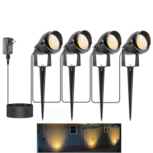 yoosuml Warm White Yard Spot Light Outdoor Spotlights, Metal Case