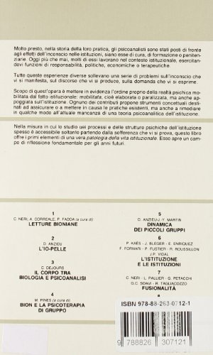L'istituzione E Le Istituzioni. Studi Psicoanalitici - 2