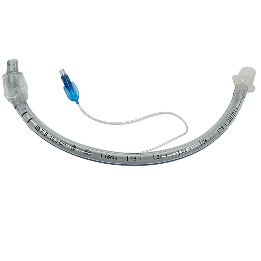 Veterinary Endotracheal Tube Endotracheal Tube with Cuff Disposable Endotracheal Intubation 2.0-10.0mm，Suitable for Pets 21 Specifications Available (5, 7.5mm)