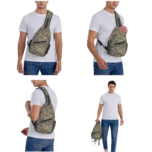 Image of Crossbody Bag Sling Bag Backpack Chest Bags Shoulder Bag for Women Men Hunting Camo Forest Camouflage