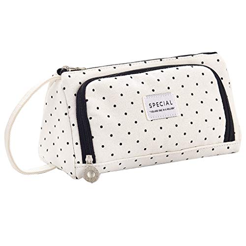 Preisvergleich Produktbild Rolin Roly Federmäppchen Große Kapazität Mäppchen Federtaschen Studenten Reißverschluss Make-up Tasche Griff Durable Bleistift Beutel Stiftetasche