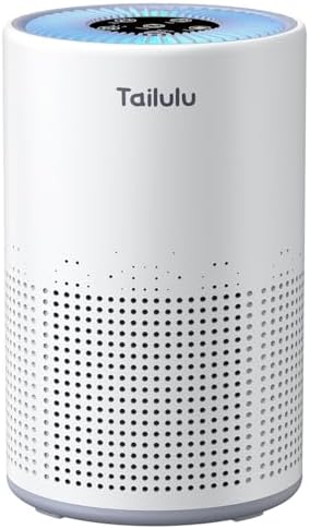 Air Purifiers for Bedroom Home Pets 1200 Ft², Tailulu H13 True HEPA Air Filter Portable Air Purifier with 12dB Sleep Mode, Speed Control, Timer, Quiet Air Cleaner For Odor Dust Smoke Pollen AP050